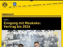 Bild zum Artikel: Einigung mit Moukoko: Vertrag bis 2026