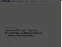 Bild zum Artikel: „Ist das wirklich wahr“: Frau aus Bayern gewinnt 1,2 Millionen im Lotto – und will Mann überraschen