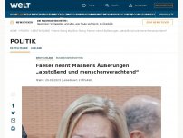 Bild zum Artikel: Faeser nennt Maaßens Äußerungen „abstoßend und menschenverachtend“