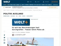 Bild zum Artikel: EU will bei Abschiebungen hart durchgreifen – Faeser lehnt Pläne ab