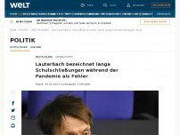 Bild zum Artikel: Lauterbach bezeichnet lange Schulschließungen während der Pandemie als Fehler