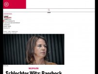 Bild zum Artikel: Schlechter Witz: Baerbock blamiert sich mit Afrika-Sager