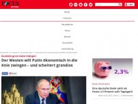 Bild zum Artikel: Gastbeitrag von Gabor Steingart - Der Westen will Putin ökonomisch in die Knie zwingen – und scheitert grandios