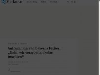 Bild zum Artikel: Bayerns Bäcker von Anfragen genervt: „Nein, wir verarbeiten keine Insekten“