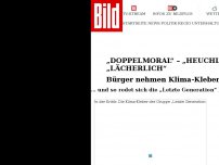 Bild zum Artikel: „Doppelmoral“ - „Heuchler“ - Bürger nehmen Klima-Kleber auseinander