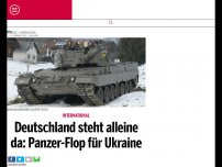 Bild zum Artikel: Deutschland steht alleine da: Panzer-Flop für Ukraine