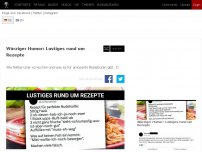 Bild zum Artikel: Würziger Humor: Lustiges rund um Rezepte