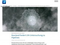 Bild zum Artikel: Russland fordert UN-Untersuchung zu Nord-Stream-Pipelines