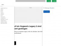 Bild zum Artikel: News: Hogwarts Legacy - Die Chancen auf eine Fortsetzung sind gerade signifikant gestiegen