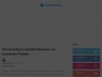 Bild zum Artikel: Von Grantlern und Motzbacken: 16 launische Tweets