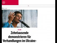 Bild zum Artikel: Zehntausende demonstrieren für Verhandlungen im Ukraine-Krieg