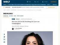 Bild zum Artikel: Das neue Ziel ist die Erziehung der Leser zur Unmündigkeit