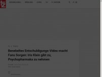 Bild zum Artikel: Benebeltes Entschuldigungs-Video macht Fans Sorgen: Iris Klein gibt zu, Psychopharmaka zu nehmen 