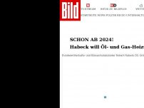 Bild zum Artikel: Schon ab 2024! - Habeck will Öl- und Gas-Heizungen verbieten
