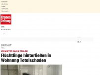 Bild zum Artikel: Flüchtlinge hinterließen in Wohnung Totalschaden