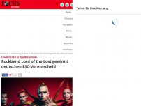 Bild zum Artikel: Finale im Mai in Großbritannien - Rockband Lord of the Lost gewinnt deutschen ESC-Vorentscheid