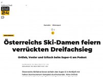 Bild zum Artikel: Österreichs Ski-Damen feiern verrückten Dreifachsieg