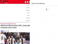 Bild zum Artikel: Schwache Leistung wirkt sich aus - Millionen-Minus beim DFB - „dann gibt es den Verband nicht mehr“