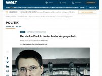 Bild zum Artikel: Der dunkle Fleck in Lauterbachs Vergangenheit