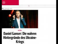 Bild zum Artikel: Daniel Ganser: Die wahren Hintergründe des Ukraine-Kriegs