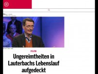 Bild zum Artikel: Ungereimtheiten in Lauterbachs Lebenslauf aufgedeckt