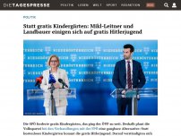 Bild zum Artikel: Statt gratis Kindergärten: Mikl-Leitner und Landbauer einigen sich auf gratis Hitlerjugend
