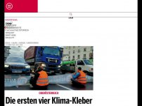 Bild zum Artikel: Die ersten vier Klima-Kleber stehen heute vor Gericht