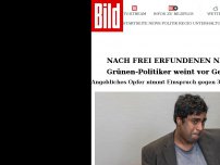 Bild zum Artikel: Nach frei erfundenen Nazi-Attacken - Grünen-Politiker heult vor Gericht