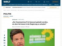 Bild zum Artikel: „Der Gesetzentwurf ist bewusst geleakt worden, um dem Vertrauen in der Regierung zu schaden“