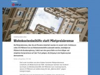 Bild zum Artikel: Wohnkostenbeihilfe statt Mietpreisbremse