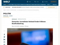 Bild zum Artikel: Deutscher Journalisten-Verband fordert höheren Rundfunkbeitrag