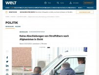 Bild zum Artikel: Keine Abschiebungen von Straftätern nach Afghanistan in Sicht