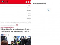 Bild zum Artikel: Kritik an Hamburger Polizei: Klima-Aktivist Arno kassierte...