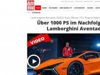 Bild zum Artikel: Über 1000 PS im Nachfolger des Lamborghini Aventador