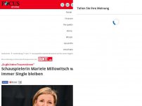 Bild zum Artikel: „Es gibt keine Traummänner“: Schauspielerin Mariele Millowitsch...