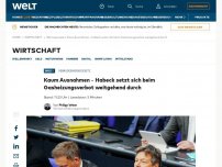 Bild zum Artikel: Habeck setzt sich beim Gasheizungsverbot weitgehend durch