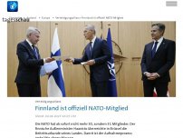Bild zum Artikel: Finnland ist offiziell NATO-Mitglied