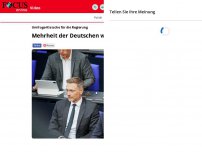 Bild zum Artikel: Klatsche für die Regierung: Mehrheit will keine Ampel-Koalition...