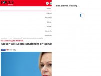 Bild zum Artikel: Zur Entlastung der Behörden: Faeser will Sexualstrafrecht...