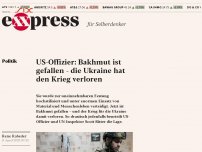 Bild zum Artikel: US-Offizier: Bakhmut ist gefallen – die Ukraine hat den Krieg verloren