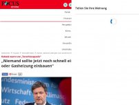 Bild zum Artikel: Habeck warnt vor „Torschlusspanik“ - „Niemand sollte jetzt noch schnell eine Öl- oder Gasheizung einbauen“