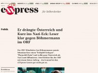 Bild zum Artikel: Er drängte Österreich und Kurz ins Nazi-Eck: Leser klar gegen Böhmermann im ORF