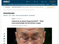 Bild zum Artikel: „Kannst du an meiner Zunge lutschen?“ – Dalai Lama entschuldigt sich bei kleinem Jungen