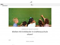 Bild zum Artikel: Bleiben 40 Erstklässler in Ludwigshafener Grundschule sitzen?