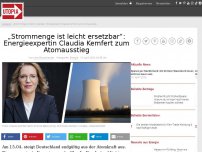 Bild zum Artikel: „Strommenge ist leicht ersetzbar“: Energieexpertin Claudia Kemfert zum Atomausstieg
