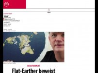 Bild zum Artikel: Flat-Earther beweist versehentlich, dass Erde rund ist