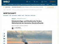 Bild zum Artikel: Nobelpreisträger und Klimaforscher fordern Weiterbetrieb der deutschen Atomkraftwerke