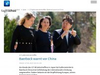 Bild zum Artikel: G7-Außenministertreffen: Baerbock warnt vor China