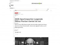 Bild zum Artikel: DDR-Sportreporter-Legende Heinz Florian Oertel ist tot