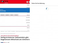 Bild zum Artikel: „Den haben wir alle zusammen geplant“ - Heftig kritisierter Salihamidzic gibt Nagelsmann Mitschuld am Scheitern
